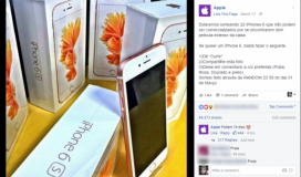 Sorteio de iPhone sem película no Facebook é golpe