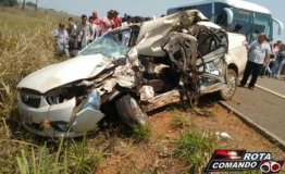 Grave acidente com três vítimas fatais na BR-429 em Seringueiras