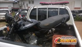 Moto de fotógrafo é recuperada pela PM em Rolim de Moura