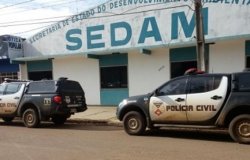 Polícia Civil cumpre mandado de busca e apreensão na Sedam em Vilhena