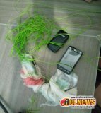 Quatro telefones foram apreendidos no presídio de Cacoal