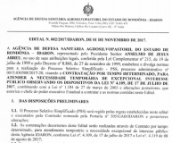 Após cancelamento, Idaron lança edital de nova seleção de veterinários