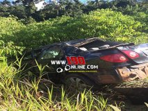 Corolla capota na RO-383 em Alta Floresta