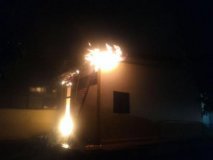 Vândalos tentam incendiar Prefeitura de Alvorada do Oeste