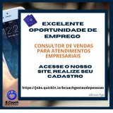 Oportunidade de Emprego - Consultor de Vendas