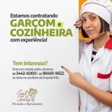 Vagas de emprego de Garçon e Cozinheira no Sal da Terra em Rolim de Moura 