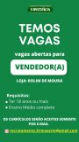 Vaga de emprego para vendedor na 3 Irmãos 