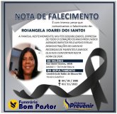 Nota de falecimento: Rosangela Soares dos Santos 