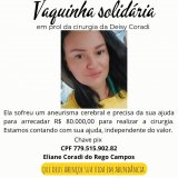 AJUDE: Rolimourense com aneurisma cerebral precisa de R$ 80 mil para cirurgia