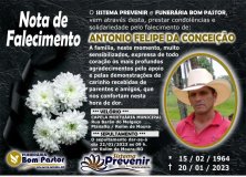 Nota de falecimento: Antônio Felipe da Conceição 