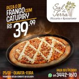 Quarta-feira é dia de Pizza G de frango com catupiry por R$ 39,99 no Sal da...