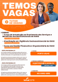 SENAC DIVULGA PROCESSO SELETIVO PARA TUTORES DE ENSINO