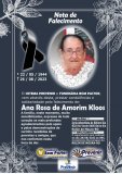 Nota de Falecimento: Ana Rosa de Amorim Kloss