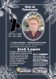 Nota de Falecimento: José Lopes 