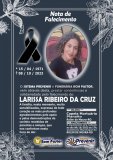 Nota de falecimento: Larissa Ribeiro da Cruz 