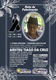 Nota de falecimento: Aristeu TIago da Cruz 