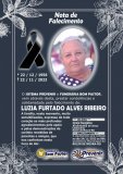 Nota de Falecimento de LUZIA FURTADO ALVES RIBEIRO