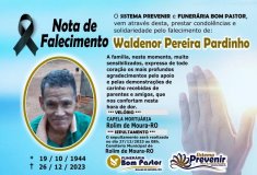 Nota de falecimento: Waldenor Pereira Pardinho