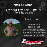 Asrolim lamenta falecimento de Toninho do Alho 