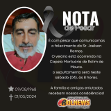 Nota de Pesar pelo falecimento de Joelson Ramos 