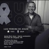 Nota de falecimento: LUIZ PEREIRA DE JESUS