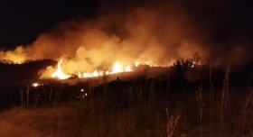 Incêndio de grandes proporções em Espigão d