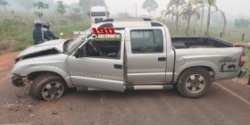 Motorista tenta adentrar em propriedade rural e provoca grave acidente