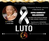 Nota de falecimento: Sofia Gabrecht Malakonski