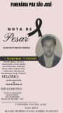Nota de pesar: Raimundo Porfirio Ferreira 
