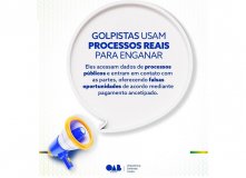 Subseção de Alvorada do Oeste este alerta sobre o golpe do falso advogado
