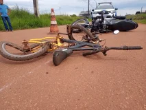 Criança é socorrida em estado grave após ser atropelada no Cidade Alta, em...