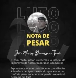 Nota de pesar pelo falecimento de João Marcos Damacesno 