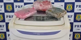 TRÁFICO DE DROGAS: PRF apreende drogas em ônibus de viagem