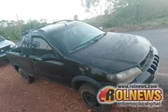 Veículo furtado é localizado abandonado na RO-490, próximo ao Morro do...