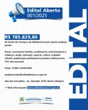 CMDCA de Rolim de Moura lança Edital 001/2025 que contempla entidades com...