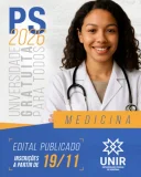 UNIR publica editais do Processo Seletivo 2026 para Medicina com 40 vagas em...