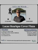 Nota de falecimento de Lucas Henrique Cover Fiuza
