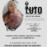 Nota de Pesar: Clarice Ferreira da Cruz