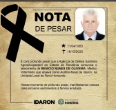 Nota de Pesar: Benício Nunes de Oliveira