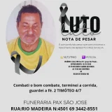 Nota de Pesar: Benedito Cruz da Silva