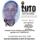 Nota de pesar:Eliza da Costa Alecrim