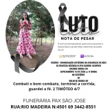 Pax São José emite pesar pelo falecimento de Rayssa Cristina Guarin 