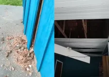 Raio cai dentro de casa e destrói móveis em Jaru