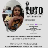 Nota de pesar: Andevagna Gomes 