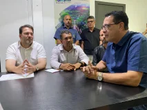 Prefeito Aldo Júlio recebe presidente da Assembleia Legislativa, Alex Redano,...