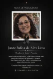 Nota de falecimento  Janete Rufina da Silva Lima