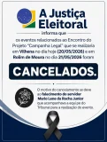 Justiça Eleitoral informa falecimento de servidor e cancela agenda de Vilhena...