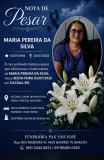 Nota de pesar: Maria Pereira da Silva