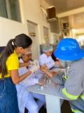 Rolim: SEMUSA realiza ação do Julho Amarelo com testes rápidos