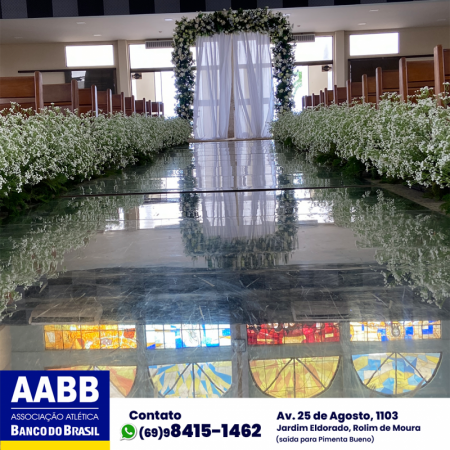 Foto 1 da matéria: DECORAÇÃO DE CASAMENTO NA AABB